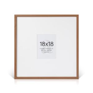 artisane home goods - Gallery Frame 1.0, Picture Frame, 18x18 White Oak, Gallery Wall Frame Set, Large Picture Frame, Oversized Mat (4x4, 4x6, and 5x7)