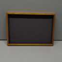 Oirlv Wood Flat Jewelry Tray Stackable Jewelry Drawer Organizer Showcase Jewelry Holder, 13.78" x 9.45" x 1.18"(Grey)