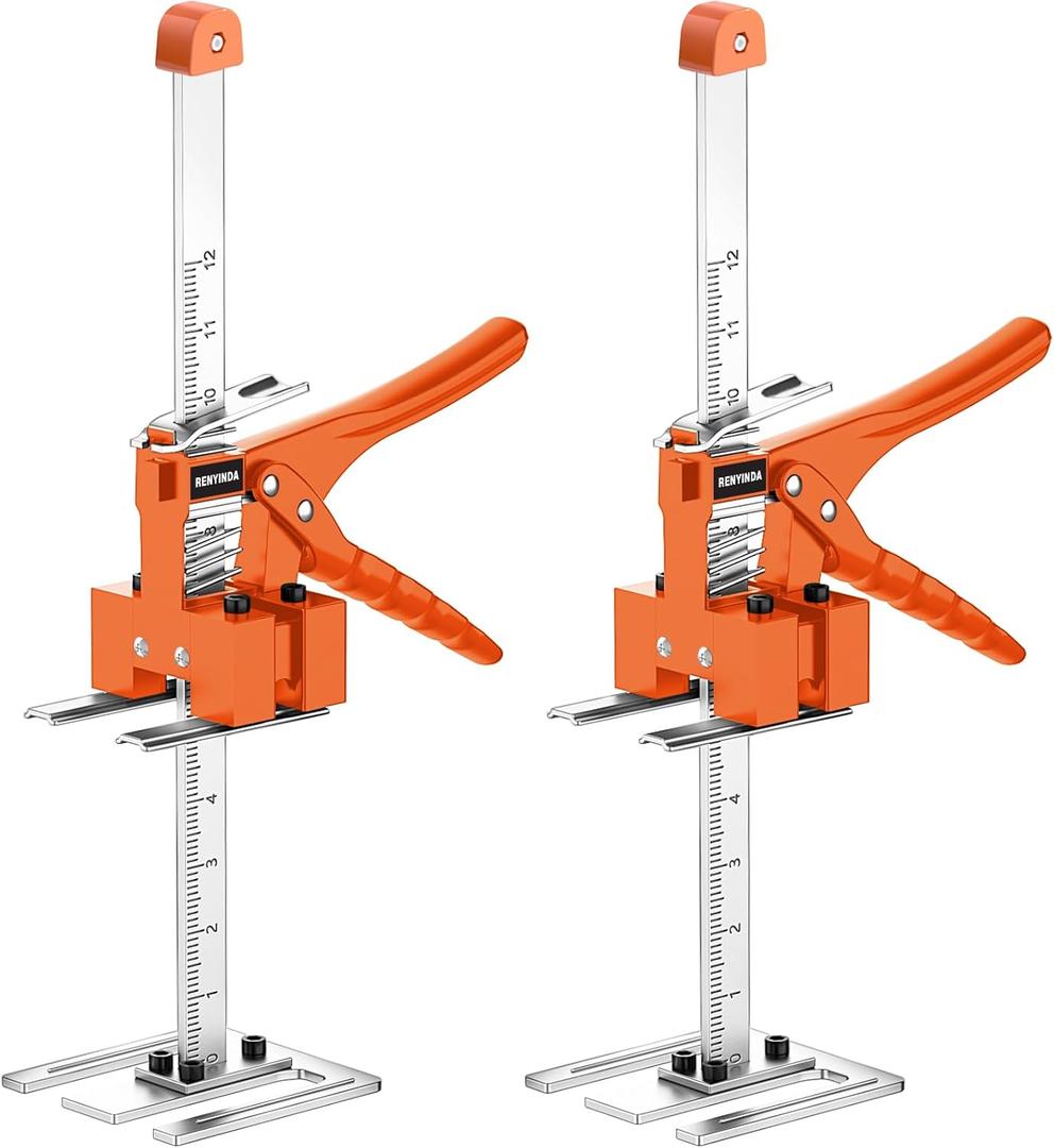 Labor-Saving Arm Jack Multifunctional Construction Jacks, Furniture JacksLift Height 10 inches 300lb Load-Bearing for Installing Windows and Doors, Lifting Furniture, Woodworking Tools (orange)