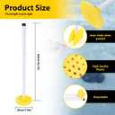 Plastic Ice Fishing Scoop Skimmer, Ice Fishing Scoop with Long Handle for Ice Removal, Ice Fishing Skimmer, Ice Fishing Gear and Ice Fishing Accessories