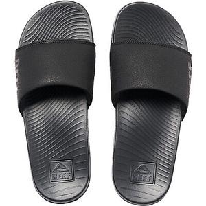 YReef Womens One Slide Beach Pool Flip Flop Thongs Sliders - Black 7