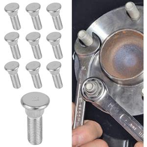 10PCS Wheel Studs Tire Lug Nuts OEM#610-266 90942-02049, Wheel Lug Stud Tire Hub Screw Extended Knurled Bolt Secure 48mm Long & M12x1.5 Compatible with Toyota Chevrolet Lexus Scion Pontiac