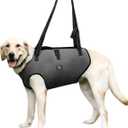 Coodeo Dog Lift Harness, Pet Support & Rehabilitation Sling Lift Adjustable Padded Breathable Straps for Old, Disabled, Joint Injuries, Arthritis, Loss of Stability Dogs Walk (Grey, XL) (Extra Large)