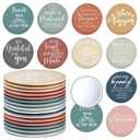 Kigley 50 Pcs Inspirational Compact Mirrors Bulk Employee Appreciation Gifts Round Pocket Mirror for Women Portable Makeup Mini Mirror for Coworker Vet Tech Week Nurse Medical Assistant Christmas