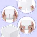 Eupako Gift Boxes 4x4x4 50 Pack White Kraft Paper Box with Lids Party Favor Boxes for Bridesmaids Proposal, Crafting, Cupcake, Wedding, Christmas