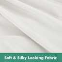 Biscaynebay Wrap Around Bed Skirts with Split Corners for King Beds 18" Drop, Ivory Adjustable Elastic Dust Ruffles Easy Fit Wrinkle Resistant Silky Luxurious Fabric Machine Washable
