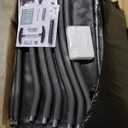 Outdoor Trampoline, Recreational Trampolines for Kids/Adults with Enclosure Net Basketball Hoop, Sprinkler, Curved Poles and Ladder, Anti-Rust Coating, ASTM Approval (12FT, Black)