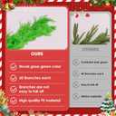 12FT2 * 6FT Artificial Norfolk Pine Garland, 2025 Lime Green Christmas Garland Realistic Touch for Mantel Table Fireplace Staircase Door Indoor Outdoor Christmas Decorations