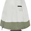 Fountain Cover36"x42" 600D Oxford Cloth Garden Fountain Statue Protective Cover, Fountain Protector with Drawstring Weather Resistant for Winter Outdoor Patio Fountain (36"x42"- khaki)