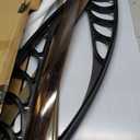 VEVOR 40" x 40" UPF 50+ Polycarbonate Window Door Awning Canopy, Modern Style, Brown Board & Black Bracket, Front Door Overhang Awning