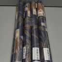 9 x CiCiwind Peel and Stick Wallpaper 16"78.7" Brown and Green Contact Wallpaper Vintage Green Removable Self-Adhesive Plant Leaves Wall Paper for Walls Covering Bedroom Bathroom