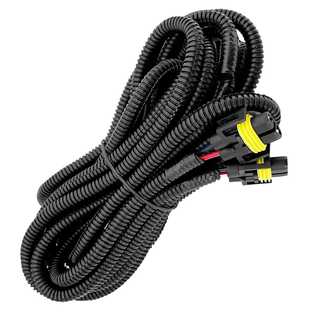 LED Fog Light Wiring Harness Kit, Compatible with Chevy Silverado 1500/2500 2003-2006 (Classic 2007)