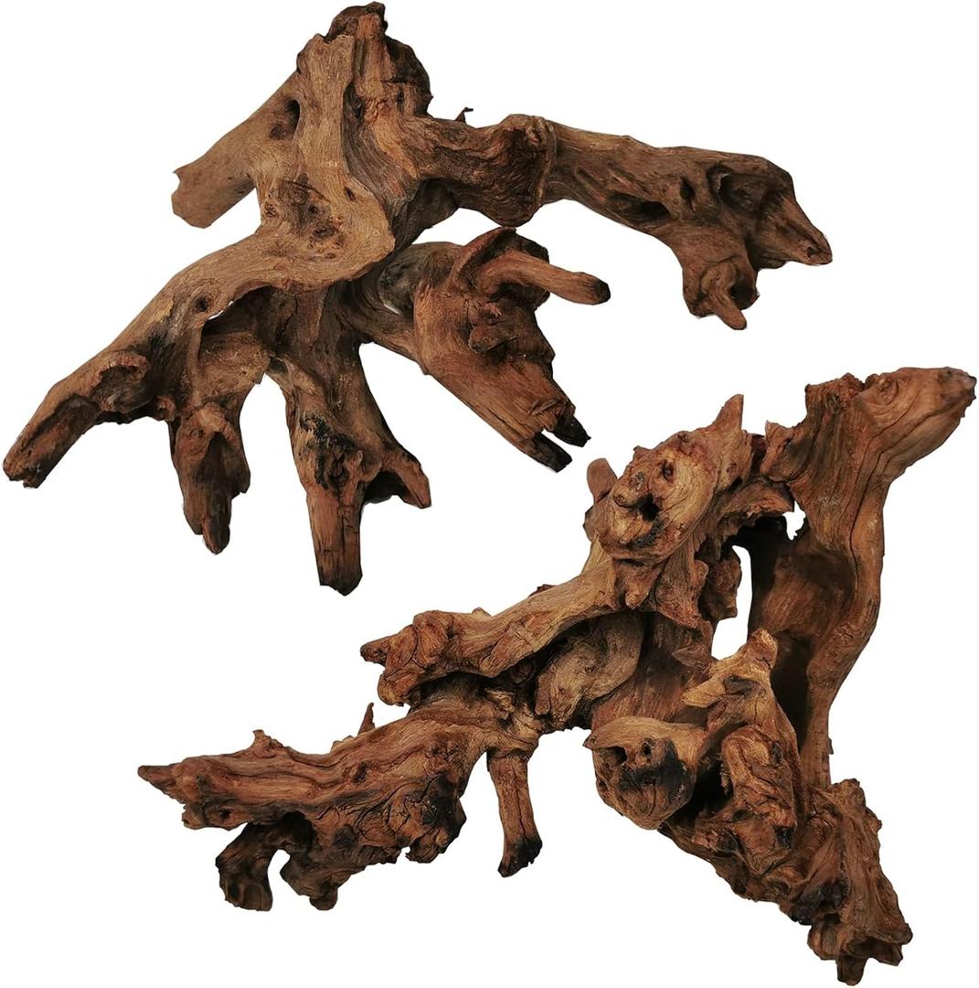 Hamiledyi Large Driftwood for Aquarium 8-18 Inch Driftwood Branches Reptiles Aquarium Decoration Assorted Size Natural Habitat Decor Wood for Lizad