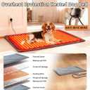 Rockever Heated Dog House Outdoor Indoor for Small Medium Dogs, Insulated Dog House with Heating Pad, Plastic Elevated Outdoor Dog House Waterproof Dog Kennel, Clean Easily(M & Heating Mat)