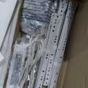 DWVO Computer Desk with Drawers & Hutch, 59.1" Office Desk with Power Outlets & LED Lights, Home Office Desk with Storage Shelves, White