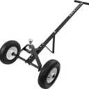 YOLANDO Trailer Dolly, Trailer Mover Dolly for Watercraft Small Boat Moving, 600LBS Capacity, 1-7/8 Hitch Ball with 12 Solid Tires, Black Powder Coated Steel