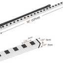 20 Outlet Heavy Duty Metal Socket Power Strip,15-Foot Long Extension Cord with Circuit Breaker. Mounting Brackets Included,Workshop/Industrial use,ETL Certified