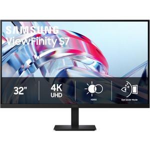 Samsung 32" ViewFinity S7 (S70H) High-Resolution Monitor - 4K UHD (3840x2160), HDR10, Eye Saver Mode, HDMI and DP Ports, Display Manager, LS32H704EANXZA