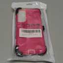 CONWOE for Samsung S25 Edge Case with HD Tempered Glass Screen Protector, for Galaxy S25 Edge Heavy Duty Phone Case (with Belt Clip-Pink/Pink)