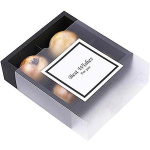 Neenicoliy 15 Packs Cupcake Boxes with Inserts and Display Windows,Food Grade Paper Treats Gift Boxes,Cupcake Containers for Baking Pastries Goodies Biscuits(4 Lattices)