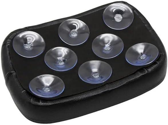 Motorcycle Black Suction Cup Rear Pillion Passenger Pad Seat For Harley 883 1200 48 Universal(Black 8)