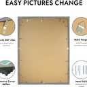 Hongkee 24x32 Poster Frame, Rustic Grey Wood Style, Wall Mounting