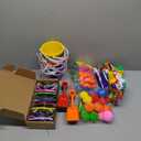 120 Pcs Kids Summer Beach Party Favors Sets- Includes 18 Inflatable Beach Balls Bulk, 18 Sand Bucket and 18 Shovels Set, 24 Neon Sunglasses Bulk, 24 Water Guns,18 Water Balls, Pool Party Gift Supplies