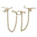 munirater 5/16in 3 FT 5400LBS Tow Chain Grade 70 V - Bridle Chain with RJT Cluster Hooks Replacement for Tow Truck Winch Cable Pull Wrecker Recovery Grab