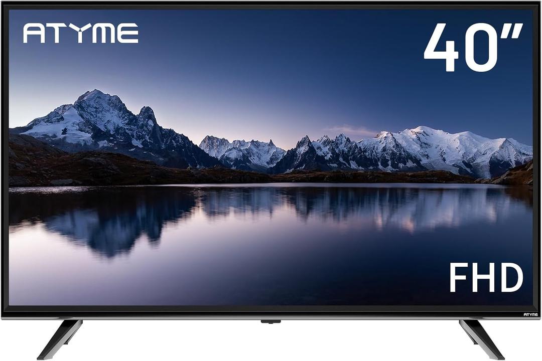 ATYME 40-inch Class 60Hz 1080p FHD LED TV Flat Screen 1*USB 3* HDMI 1*VGA ARC Dual Channel 8W Speakers Monitor Television 400AM7HD