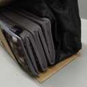 Pamo Babe Portable Crib Baby Playpen with Mattress and Carry Bag Grey