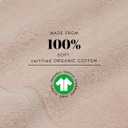 HOMELOVER 4 Piece Towel Set - 100% Organic Cotton 2 Bath Towels & 2 Hand Towels - 500 GSM, Hotel Quality, Soft, Highly Absorbent & Quick Drying Wash Towels for Kitchen & Bathroom (Seashell Pink)