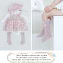 Baby Girls Knee High Socks Pack Bow Long Stockings Infants Toddlers Ruffled Socks School Uniform Leggings Stockings (XS)