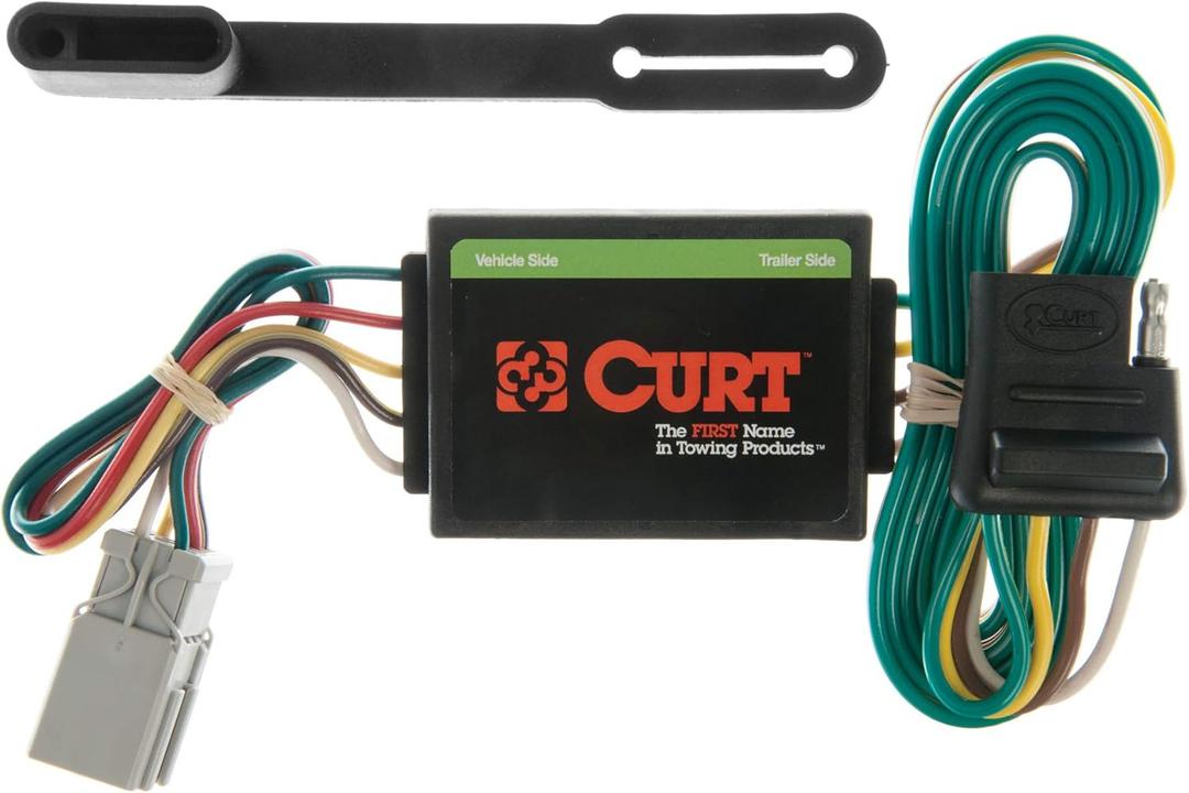 CURT 55336 Vehicle-Side Custom 4-Pin Trailer Wiring Harness, Fits Select Honda Accord, CR-V, Odyssey, Pilot, Acura Integra, CL, RL, TL, MDX