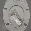 LUXE TS1008E Slow Close Elongated Comfort Fit Toilet Seat, White