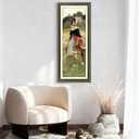 8x24 Frame, Vintage 8 x 24 Picture Frame, Classic Ornate Embossed Decorative Poster Frame for Art Prints, Posters, Photos, Home Wall Decor & Gallery Display, Green, 8x24in