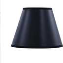 Aspen Creative 56052 Empire Uno Lamp Shade in Black with Gold Inside Washi Paper, 5" Top x 9" Bottom x 7" Slant Height, Slip UNO 33mm