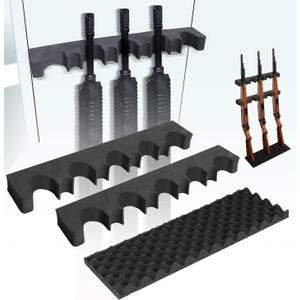 Adoreal 2 Pack Gun Rack for Gun Storage, Gun Safe Accessory for Rifles and Shotguns, Gun Holder in Gun Cabinet, Shotgun Rifle Rest, Foam Material with Magnetic Strip, Gifts for Hunters
