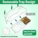 Window Bird Feeder with Strong Suction Cup for Outdoors Viewing, Close-up Bird Watching Gift for Elderly Cats, Suitable for Cardinals, Finches, Bluebirds, etc.