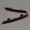 ADIIL 2PCS Red Lens Rear Bumper Bar Reflector Light Kit For 2012 2013 2014 Acura TL