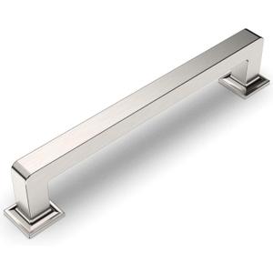 Amerdeco 10 Pack Brushed Satin Nickel Cabinet Pulls 6.3 Inch(160MM) Hole Centers Kitchen Cabinet Handles Cabinet Hardware Kitchen Handles for Cabinets Cupboard Handles Drawer Pulls ZH0019