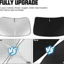 D-Lumina Windshield Sun Shade - Compatible with Toyota Tundra (Limited, SR5, Platinum, TRD Pro) 2022 2023 2024 2025 - Upgraded 3 Layers 240T Material, Foldable Front Window Sun Shield Protector