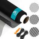 Window Screen,28x32Mesh High Visibility Window Screen Mesh Roll,37.4IN x 16.4FT Polyester Screen Replacement Repair Kit for Window, Door,Patio,Porch