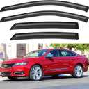 Window Visors Rain Guards for 2014-2020 Chevy Impala, Out-Channel Window Vent Wind Deflectors Visors Shades for 14-20 Impala