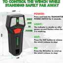12V Wireless Winch Remote Control Kit 2 Remotes 98 FT Range Universal Replacement for 5-Wire Control Group Contactor Truck ATV SUV Off-Road Recovery