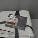 BEDSUM 100% Brushed Microfiber Down Alternative Toddler Comforter, Ultra Soft Lightweight and Warm Breathable Crib Quilted Blanket for Nursery Stroller Bed, 39x47 Inches, Light Grey