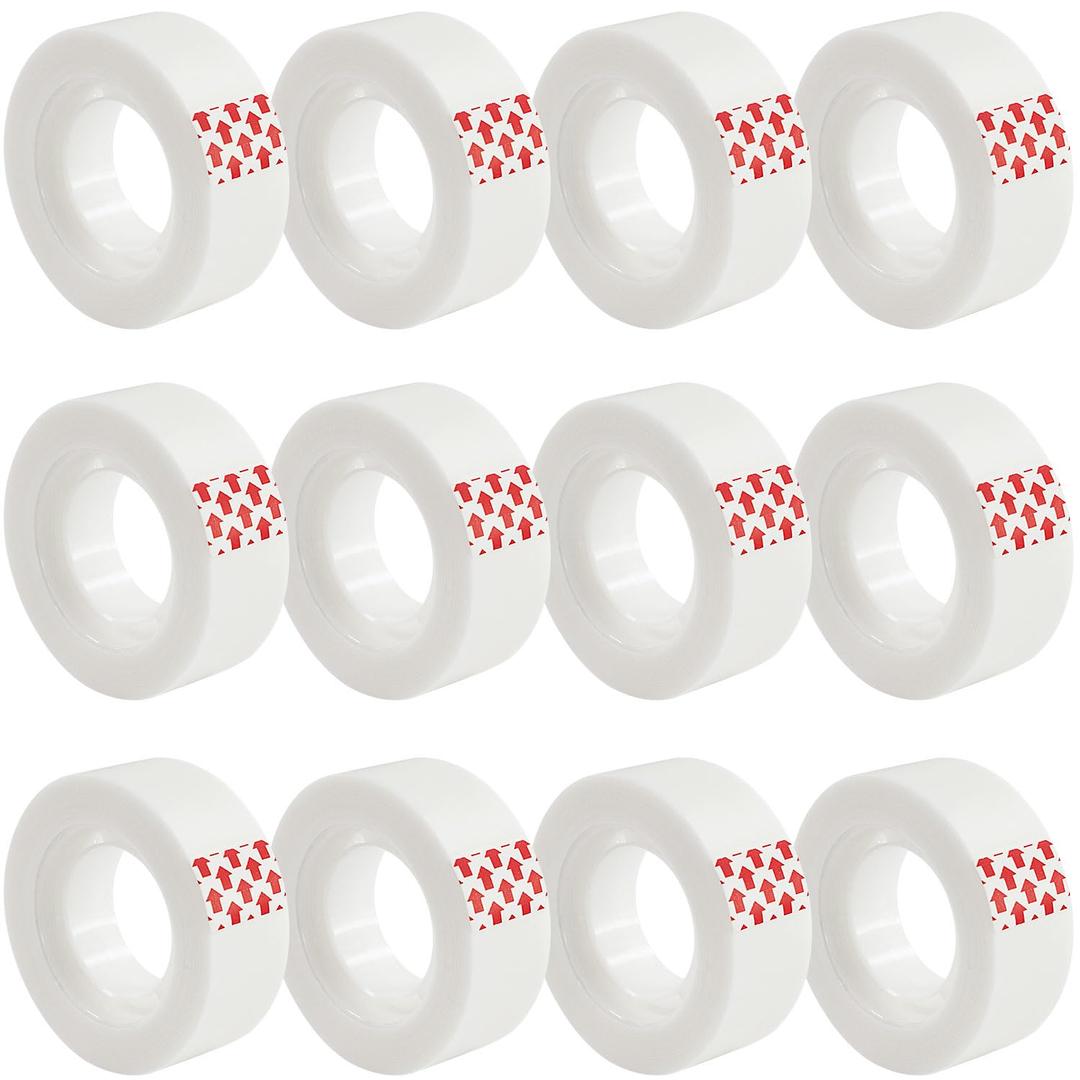 BUOFPK Invisible Tape,12 Rolls Tape Refills Bulk, Writable Tape 3/4 X 1000 Inches, Matte Transparent Tape for Dispenser, School Office Home Supplies for Labeling Gift Wrapping,Craft