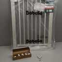 Babelio Baby Gate for Doorways and Stairs, 26''-40'' Auto Close Dog/Puppy Gate, Easy Install, Pressure Mounted, No Drilling, fits for Narrow and Wide Doorways, Safety Gate w/Door for Child and Pets