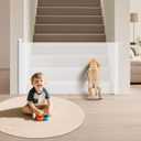 Retractable Baby Gate for Stairs & Doorways, 34" Tall Extends to 71" Wide, Mesh Baby & Pet Gate with Anti-Crawling Hook, Safety Gate for Toddlers, Doorways, Hallways, Indoor & Outdoor, White