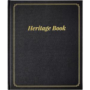 2 x Legacy Journal - Family Memory Book, 9.25" x 7.7", Classic Legacy Book with Back Pocket, Golden Stamping, Ribbon Marker, Hardcover, Gift for grandparents, Collectors, Life Story Journal - Black