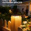 12 Pack 4x4 Solar Post Cap Lights Outdoor, Fence Post Solar Lights with Warm Light Mode, Waterproof Fence Deck Post Lights Solar Powered Fits 4x4 3.5x3.5 Vinyl Wooden Posts for Patio Porch